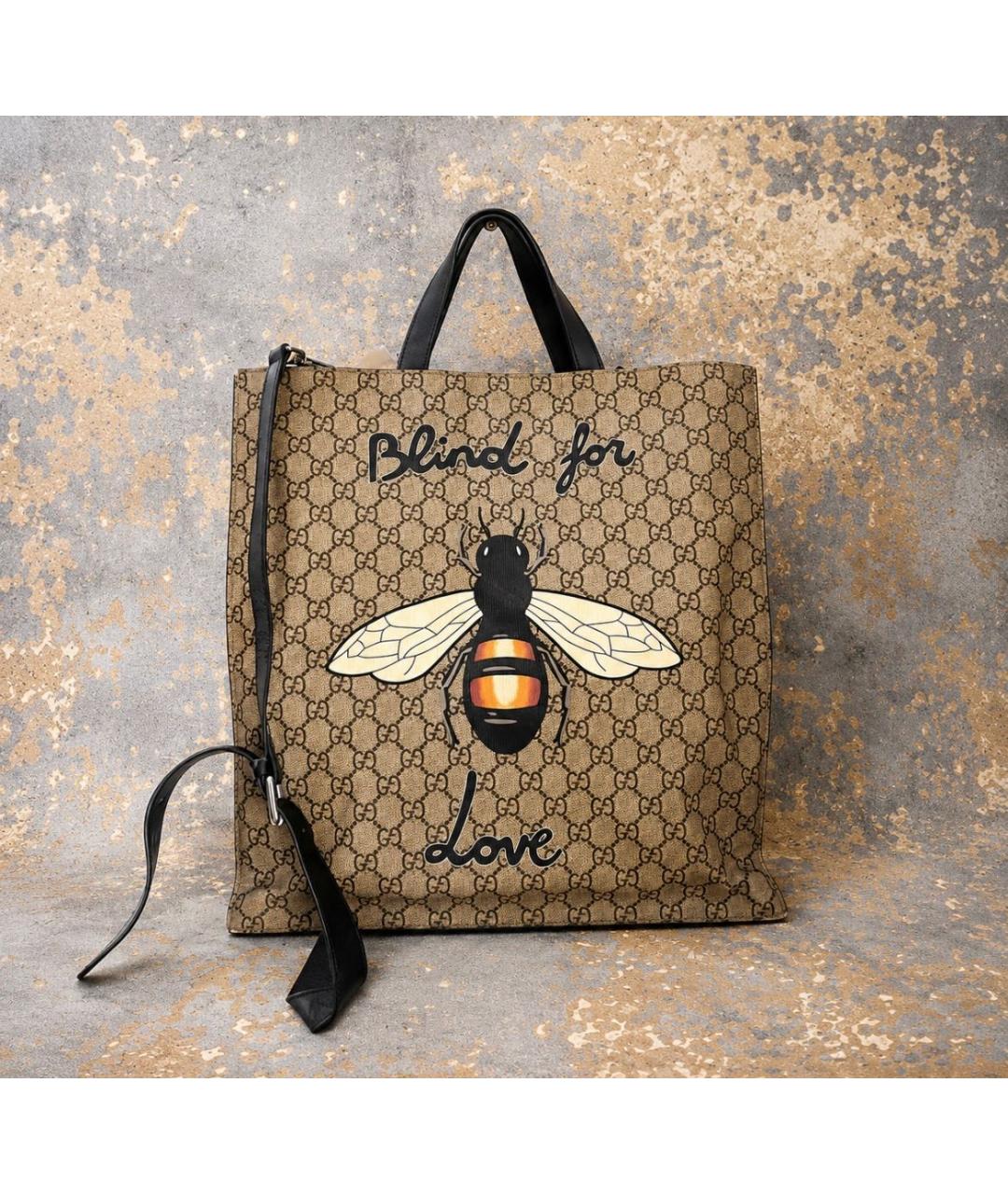 GUCCI Бежевая сумка тоут, фото 5