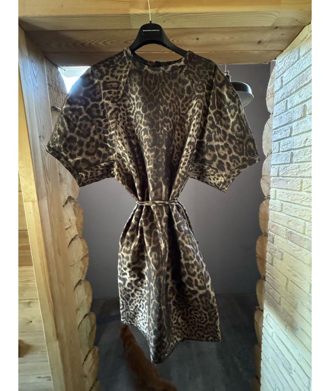 LANVIN Мульти шелковое повседневное платье, фото 3