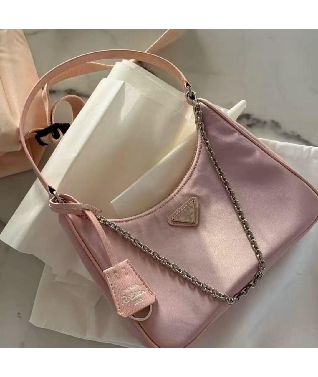 PRADA Розовая сумка через плечо, фото 8