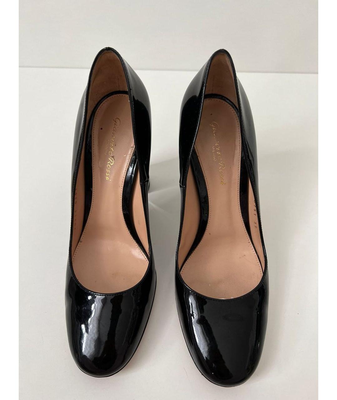GIANVITO ROSSI Черные туфли из лакированной кожи, фото 2