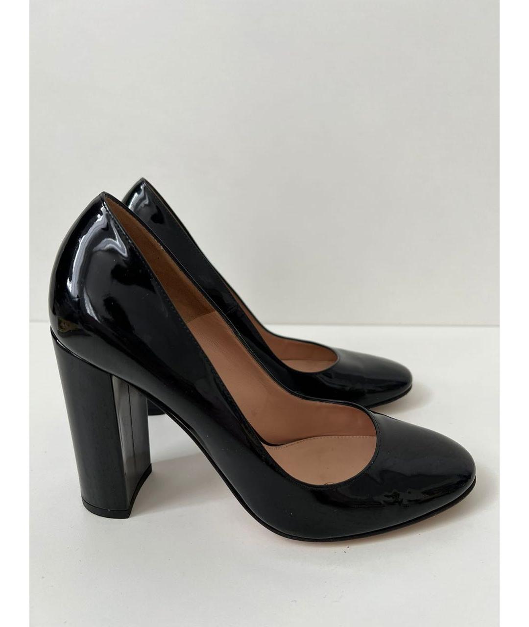 GIANVITO ROSSI Черные туфли из лакированной кожи, фото 9