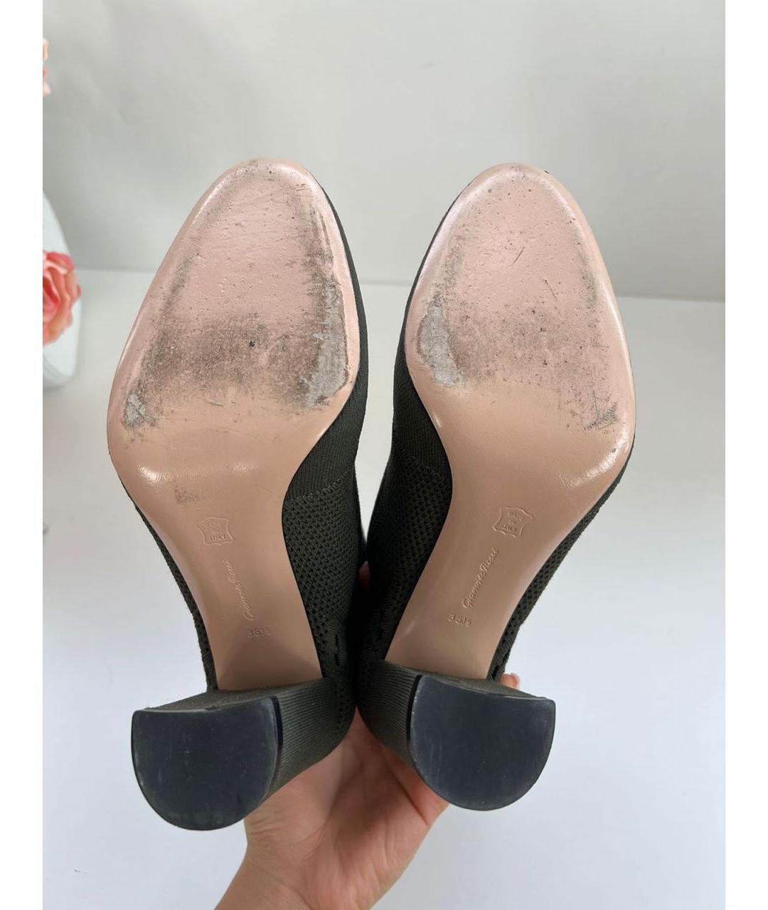 GIANVITO ROSSI Черные текстильные ботильоны, фото 7