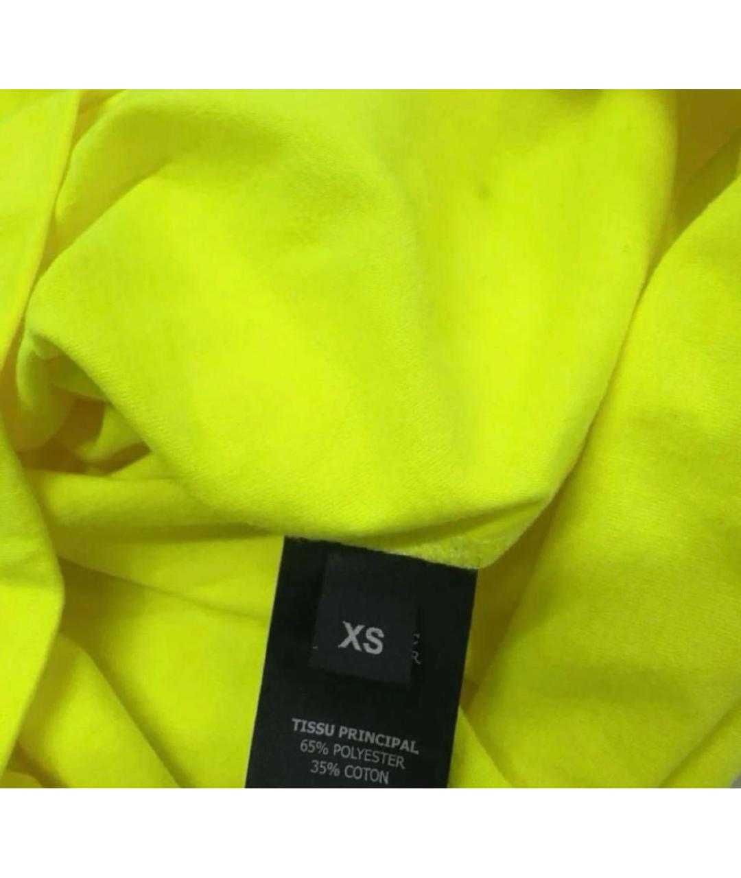 VETEMENTS Салатовая хлопковая футболка, фото 5