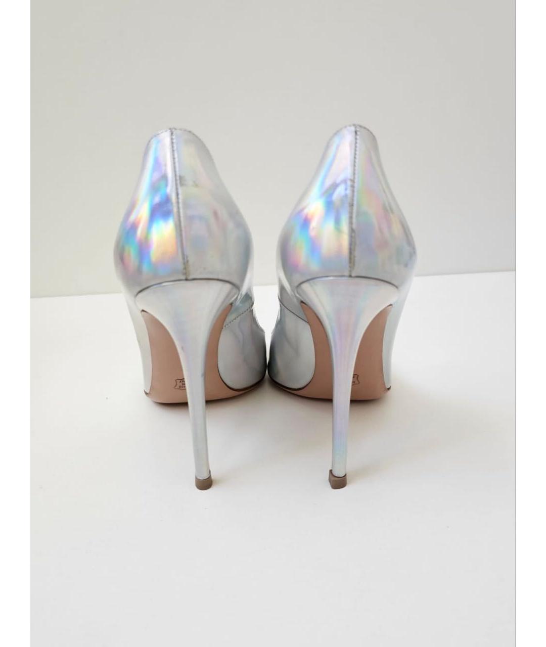 GIANVITO ROSSI Серебряные туфли, фото 4