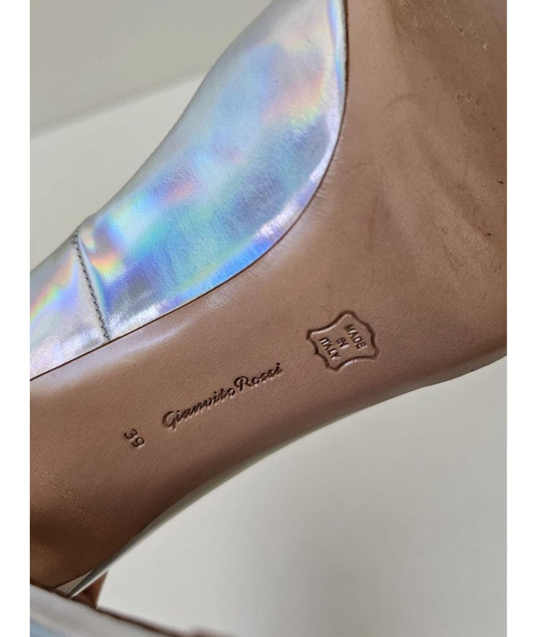 GIANVITO ROSSI Серебряные туфли, фото 6