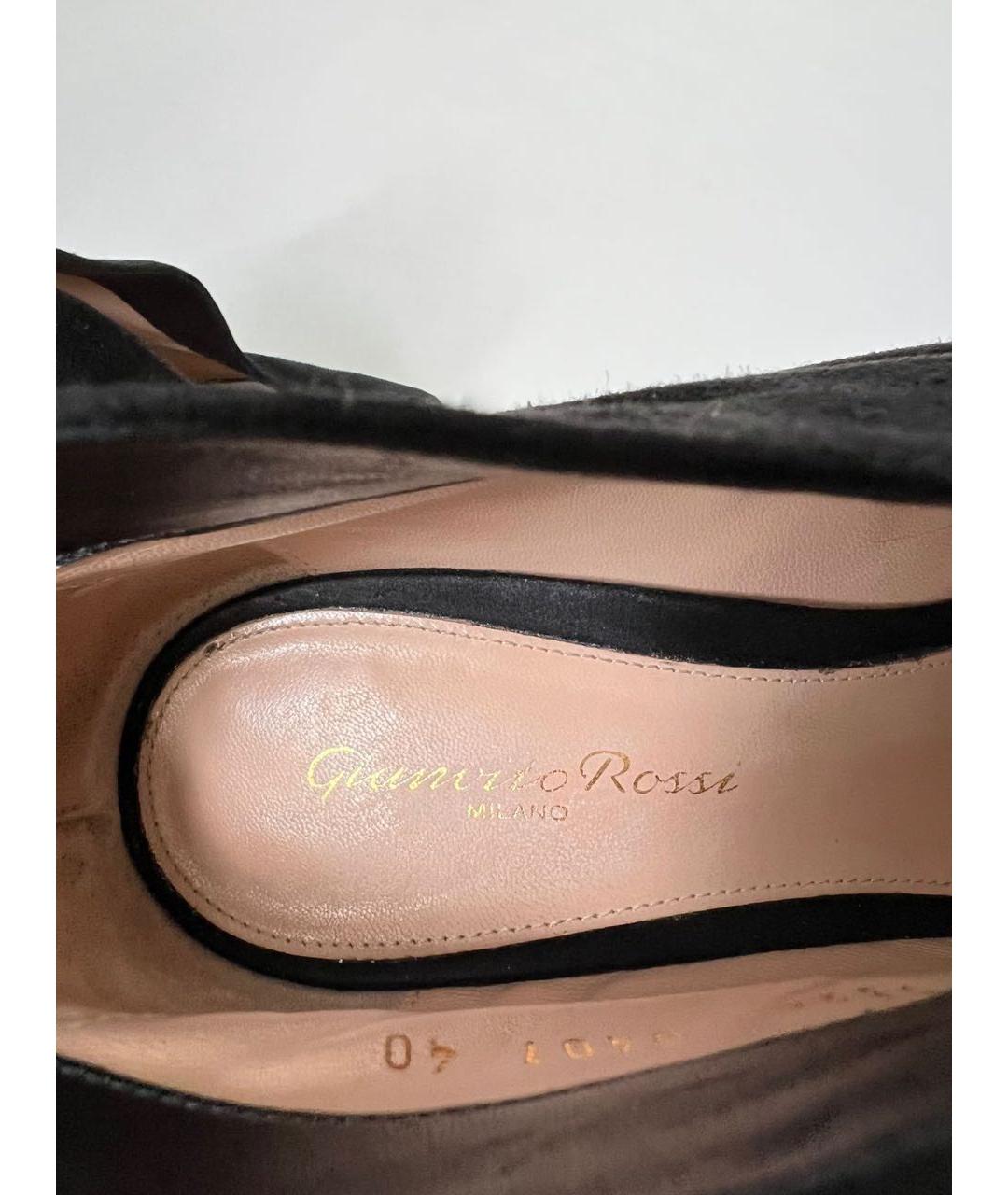 GIANVITO ROSSI Черные замшевые ботильоны, фото 6