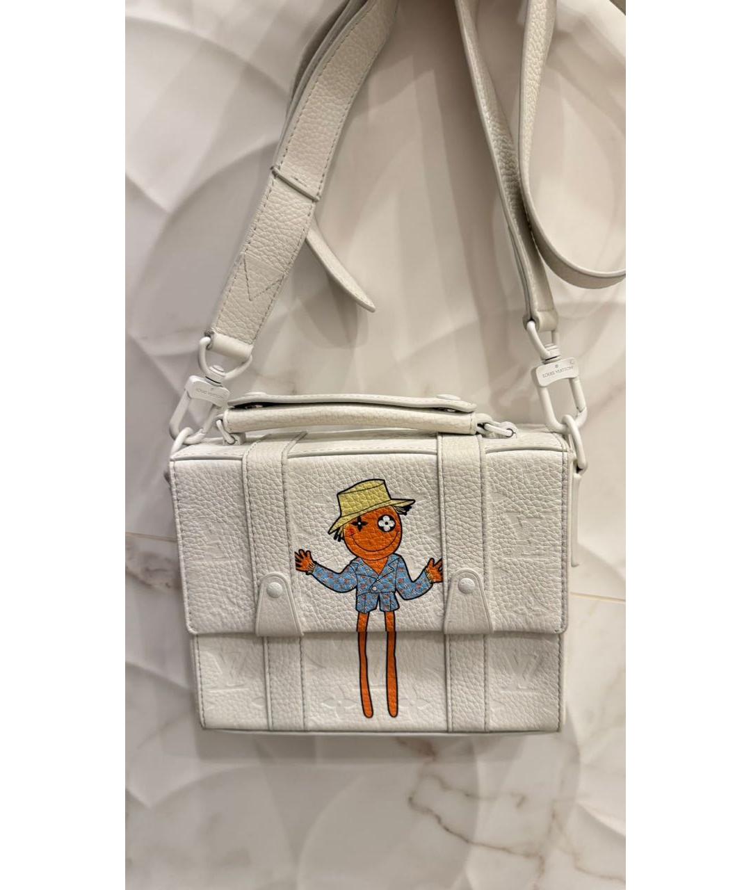 LOUIS VUITTON Белая сумка через плечо, фото 9