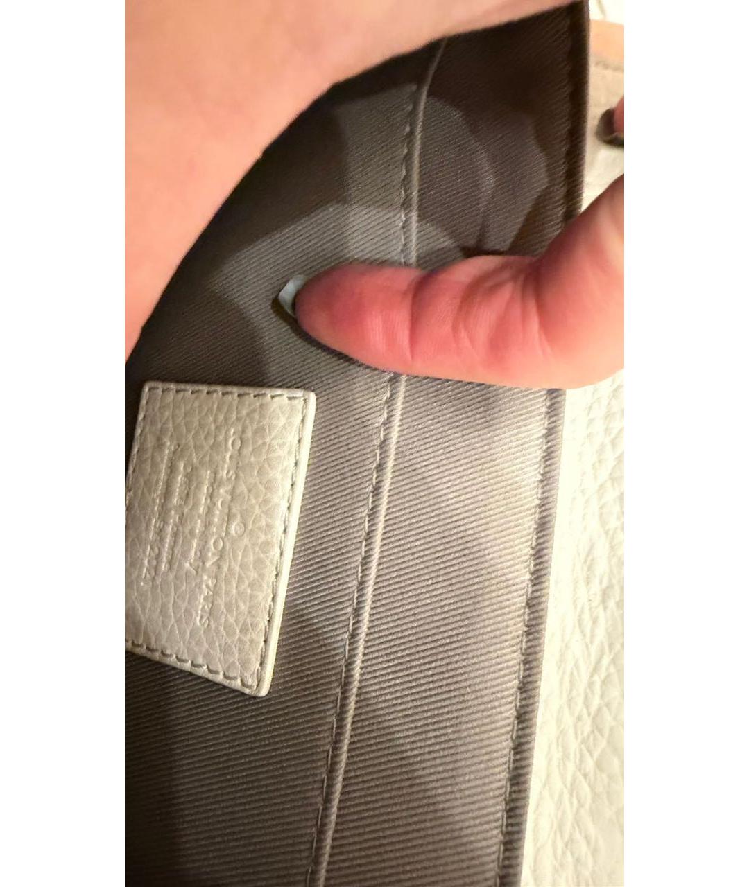 LOUIS VUITTON Белая сумка через плечо, фото 8