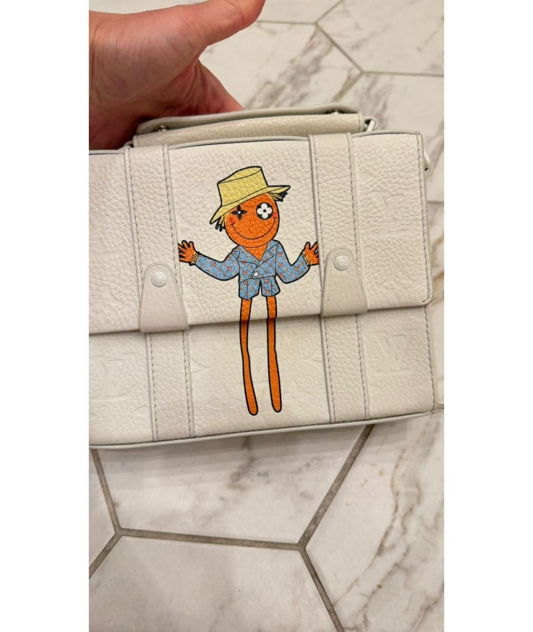 LOUIS VUITTON Белая сумка через плечо, фото 7