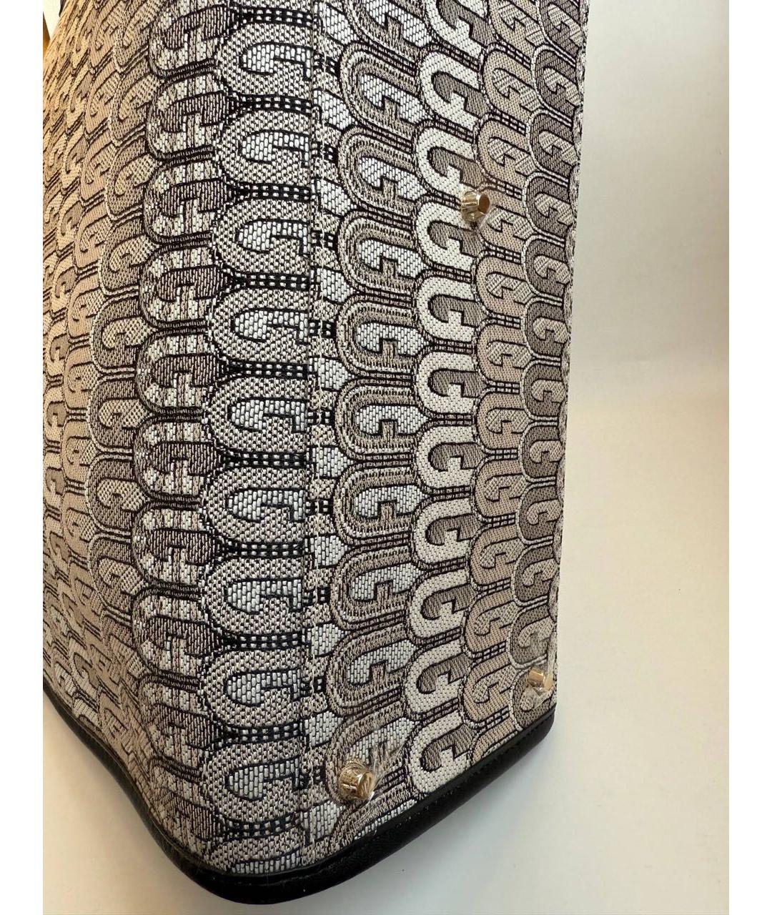 FURLA Бежевая жаккардовая сумка тоут, фото 5