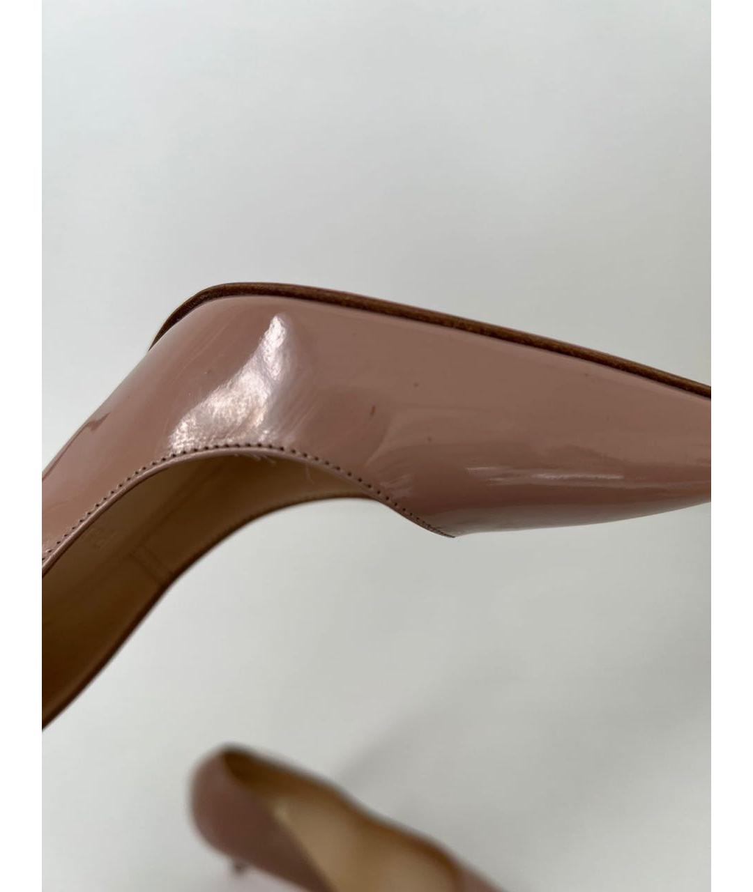CHRISTIAN LOUBOUTIN Розовые туфли из лакированной кожи, фото 8