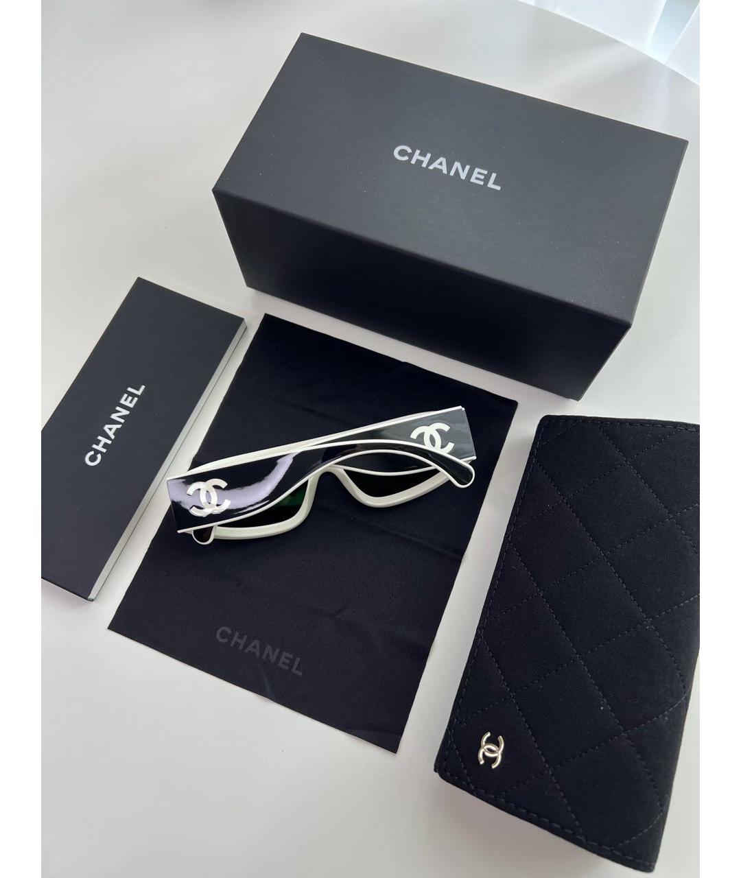CHANEL Черные пластиковые солнцезащитные очки, фото 2