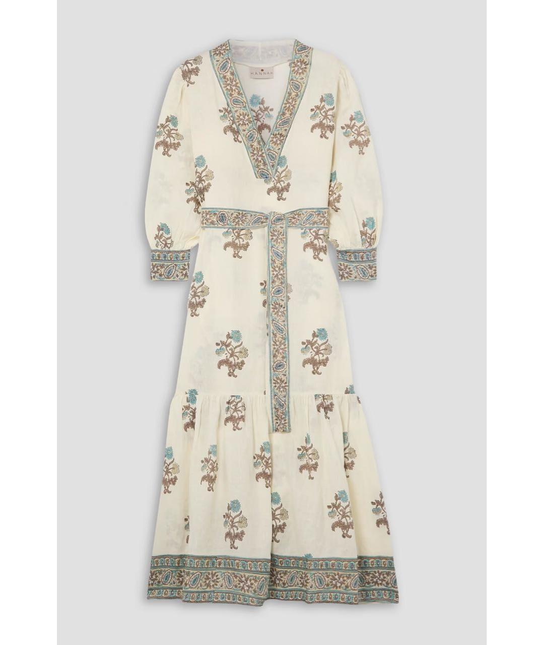 ZIMMERMANN Бежевое льняное повседневное платье, фото 7