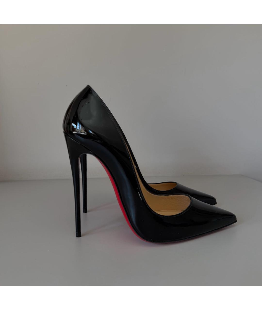 CHRISTIAN LOUBOUTIN Черные туфли из лакированной кожи, фото 9
