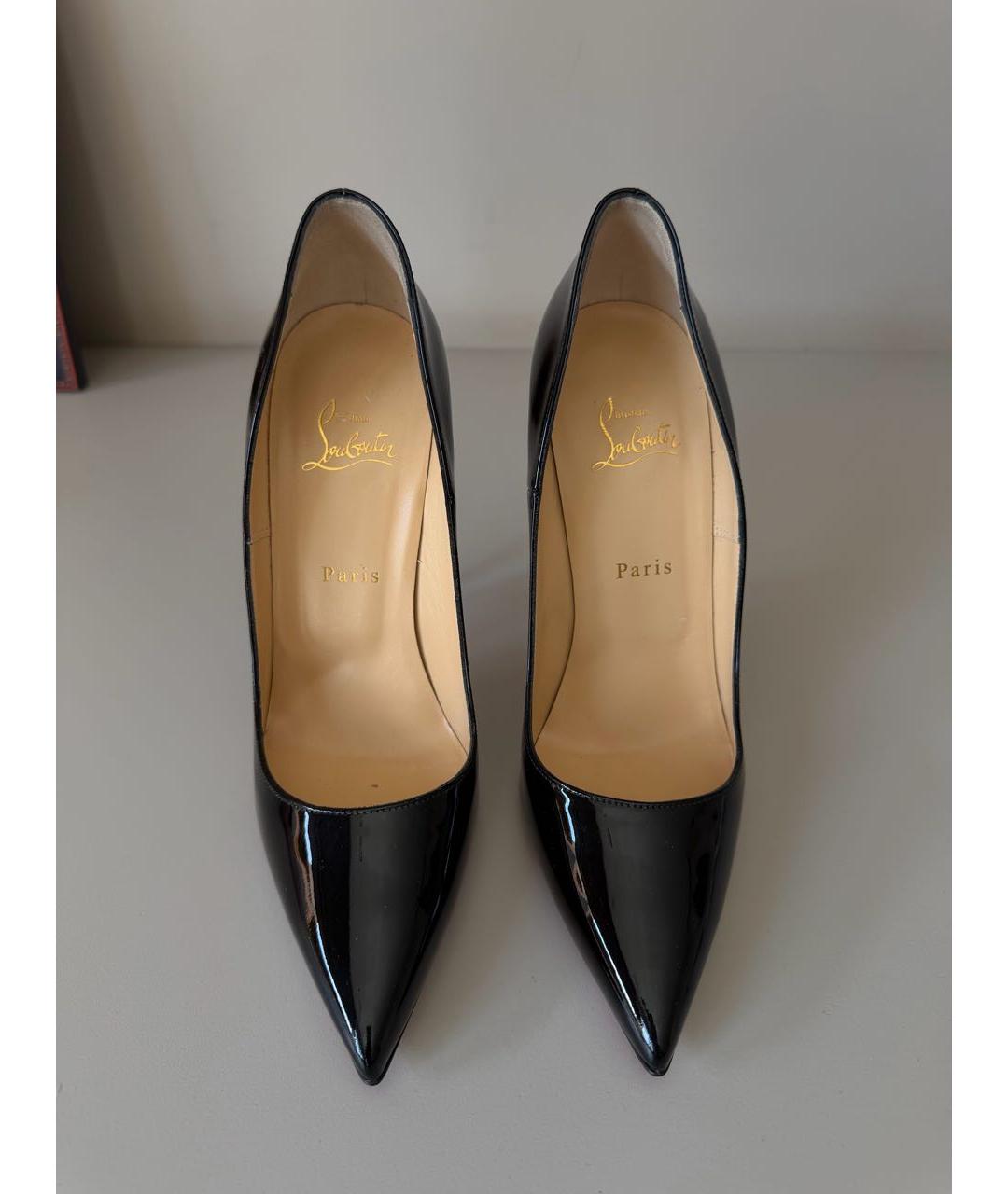 CHRISTIAN LOUBOUTIN Черные туфли из лакированной кожи, фото 2