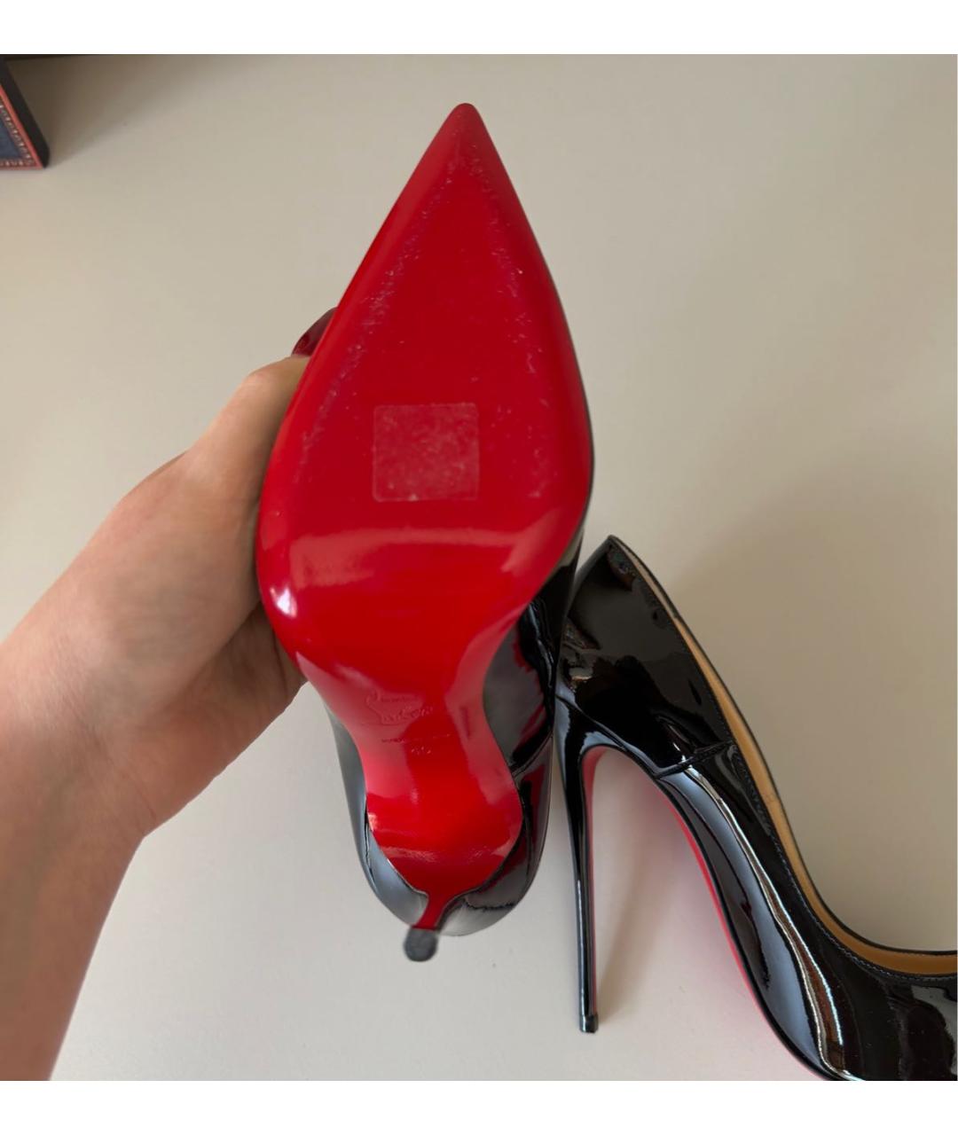 CHRISTIAN LOUBOUTIN Черные туфли из лакированной кожи, фото 7