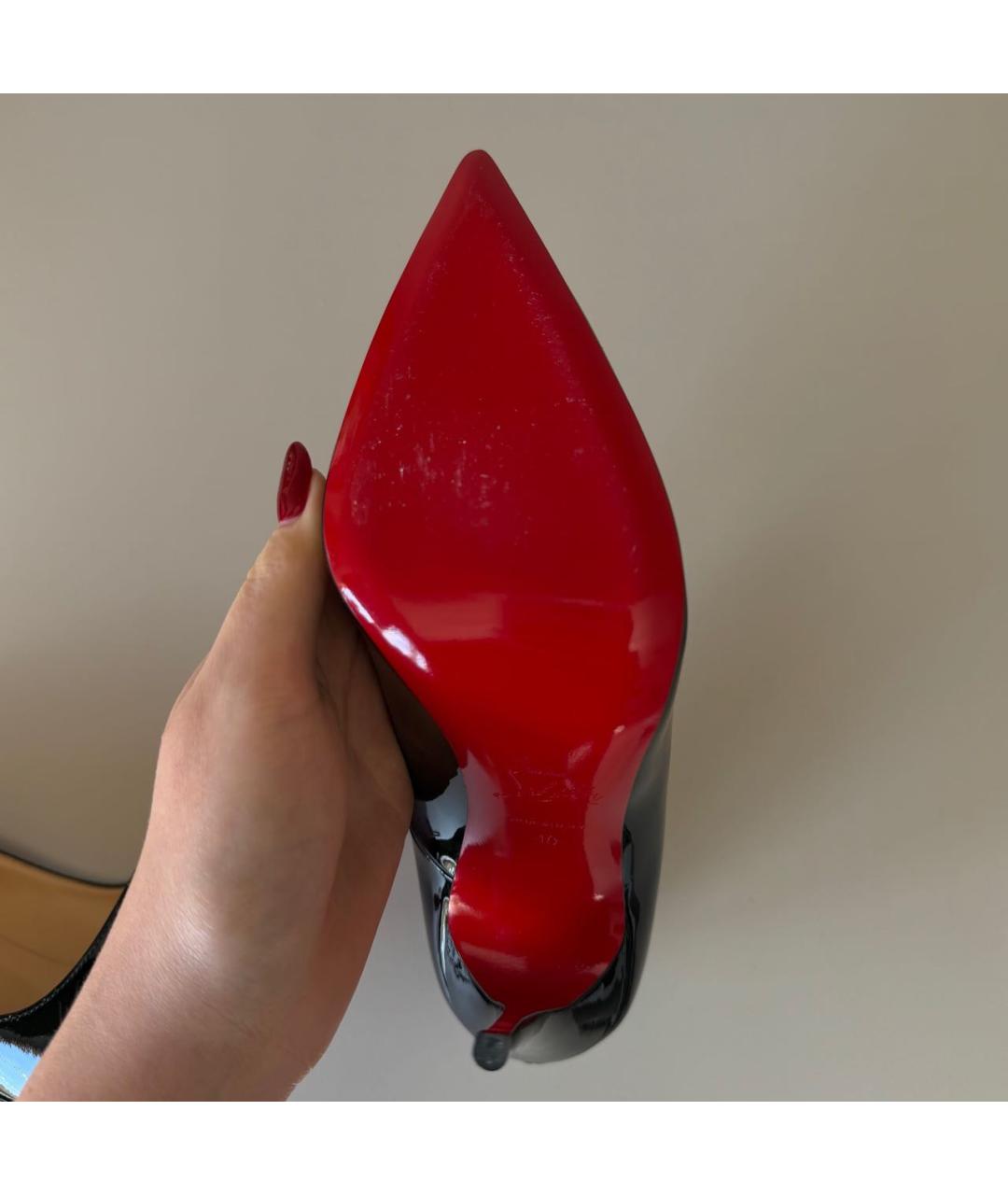 CHRISTIAN LOUBOUTIN Черные туфли из лакированной кожи, фото 5