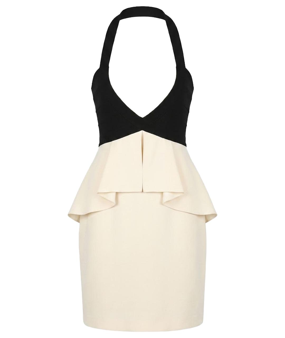 BCBG MAXAZRIA Бежевое полиэстеровое коктейльное платье, фото 1