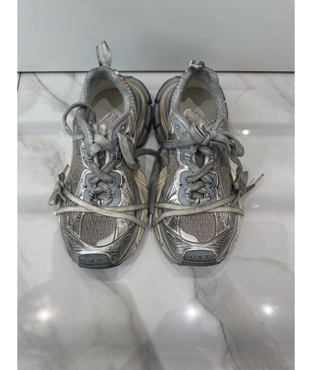 BALENCIAGA Серые текстильные кроссовки, фото 2