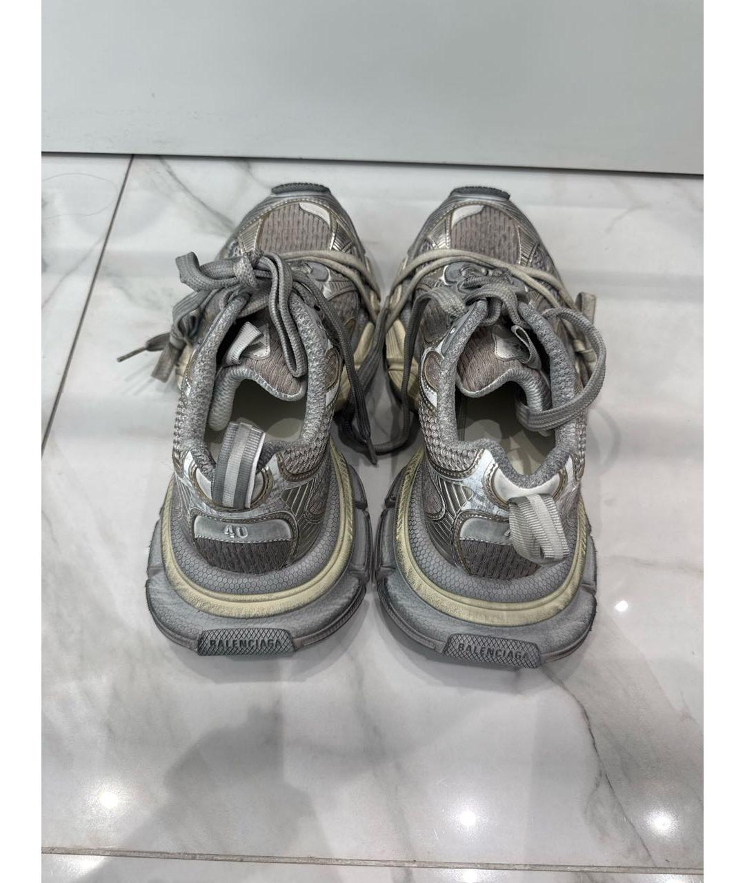 BALENCIAGA Серые текстильные кроссовки, фото 3