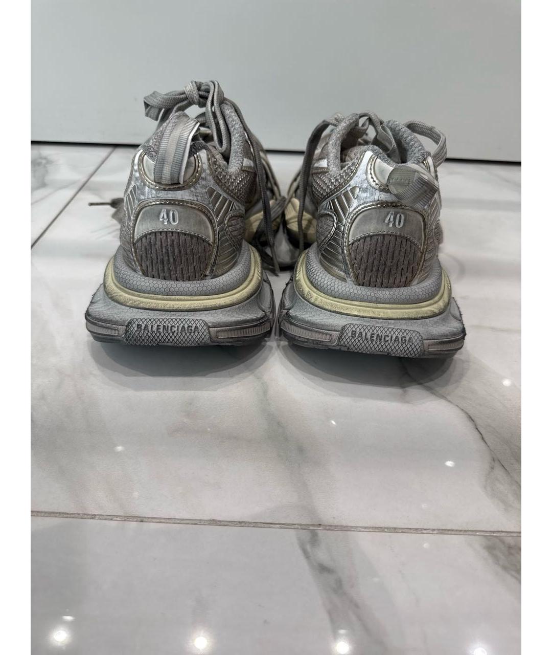 BALENCIAGA Серые текстильные кроссовки, фото 4