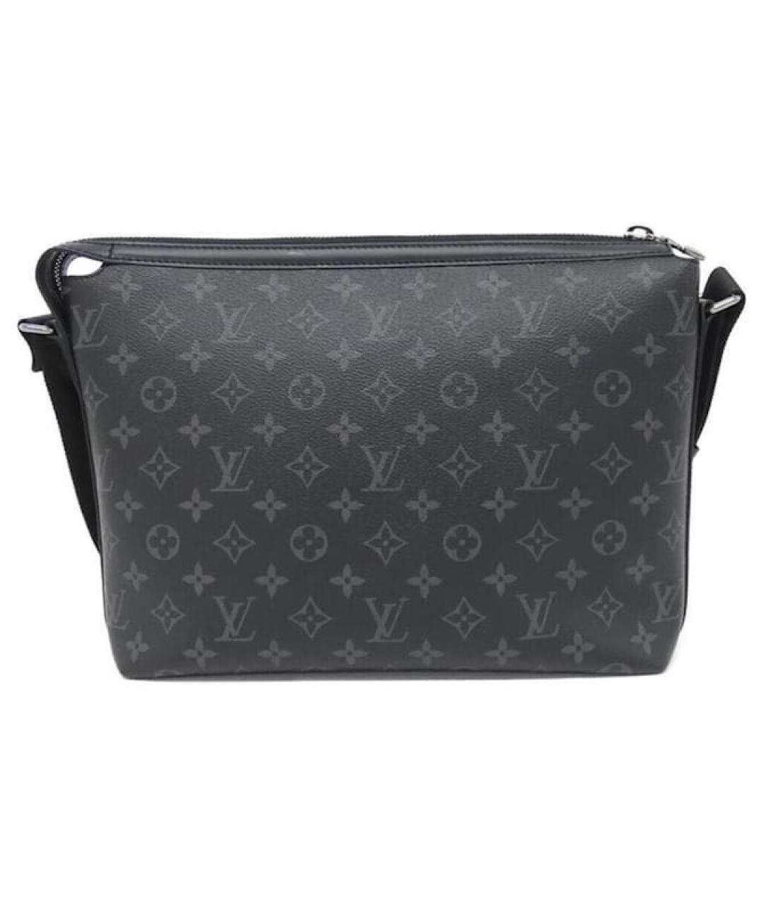 LOUIS VUITTON Черная сумка на плечо из канвы, фото 6