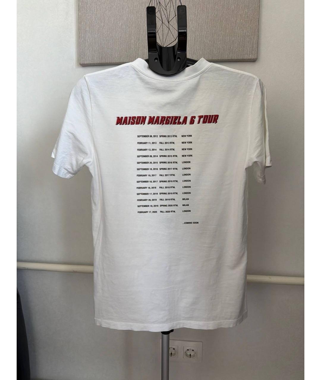MM6 MAISON MARGIELA Белая хлопковая футболка, фото 2