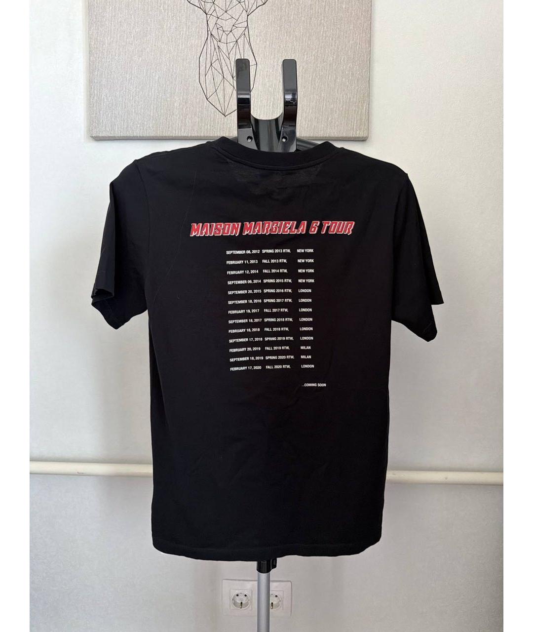 MM6 MAISON MARGIELA Черная хлопковая футболка, фото 2