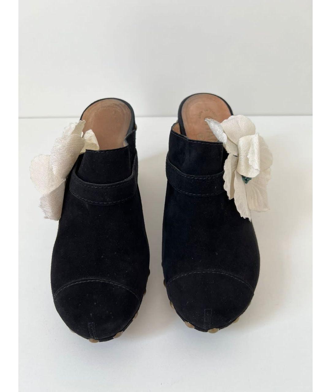 CHANEL Черные сабо, фото 3