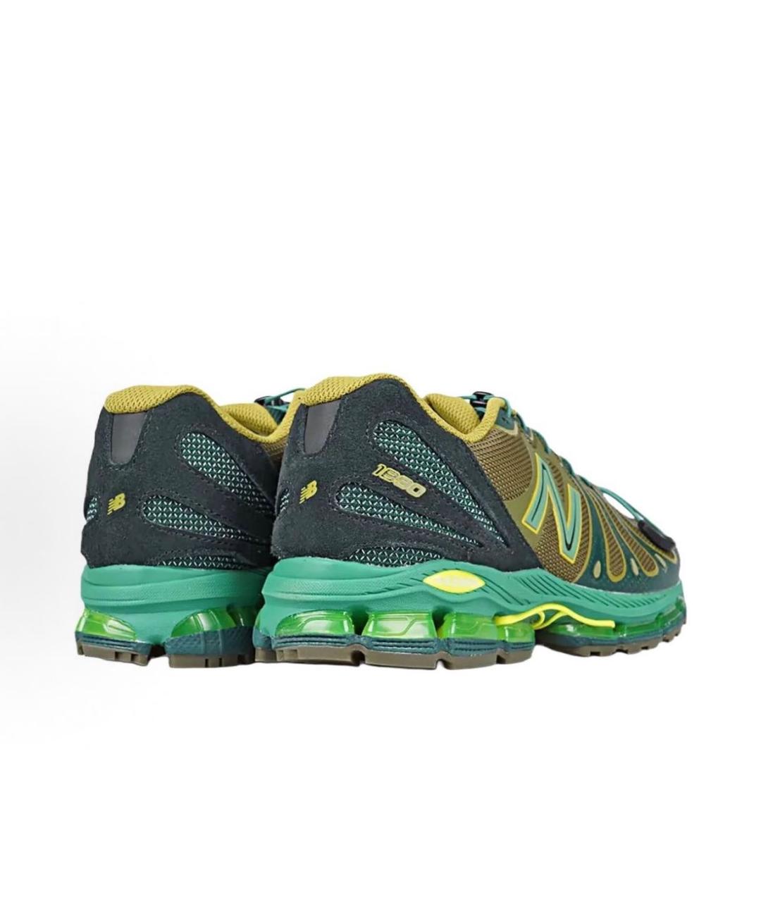 NEW BALANCE Зеленые текстильные низкие кроссовки / кеды, фото 4