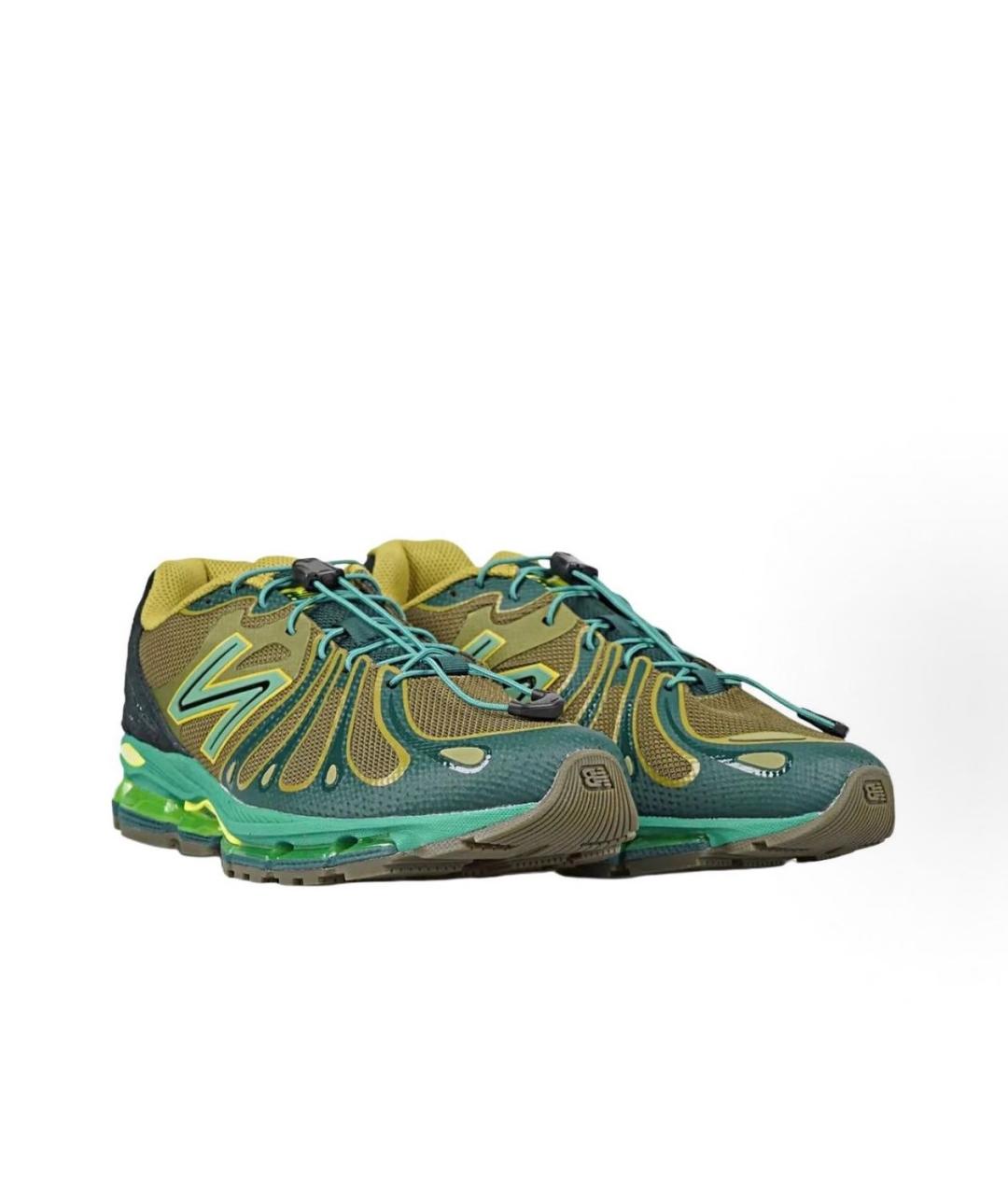 NEW BALANCE Зеленые текстильные низкие кроссовки / кеды, фото 2