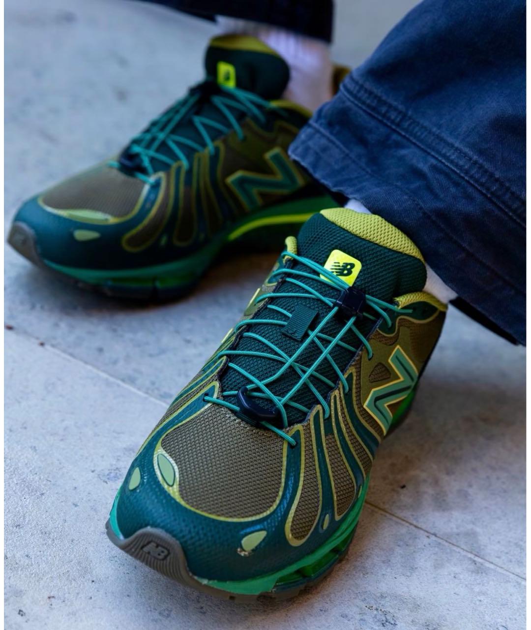 NEW BALANCE Зеленые текстильные низкие кроссовки / кеды, фото 5