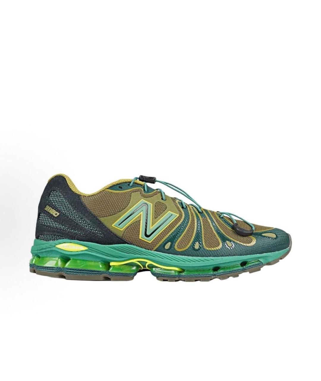 NEW BALANCE Зеленые текстильные кроссовки, фото 6