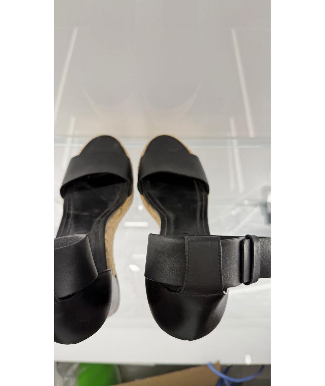 ALEXANDER WANG Черные кожаные босоножки, фото 3