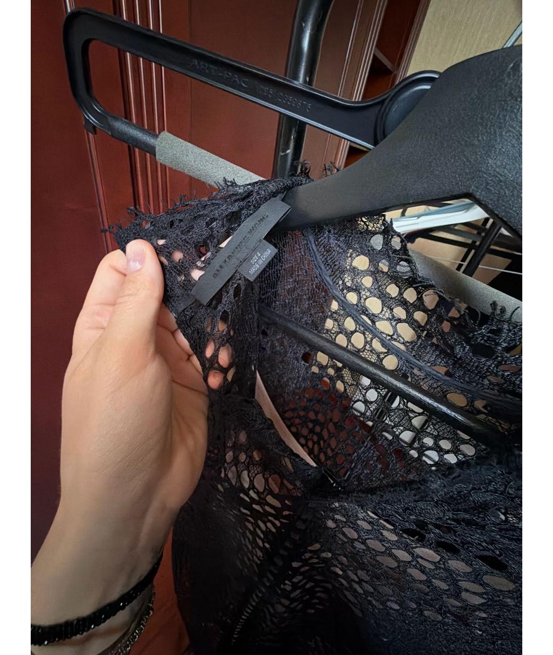 ALEXANDER WANG Черное полиэстеровое коктейльное платье, фото 4