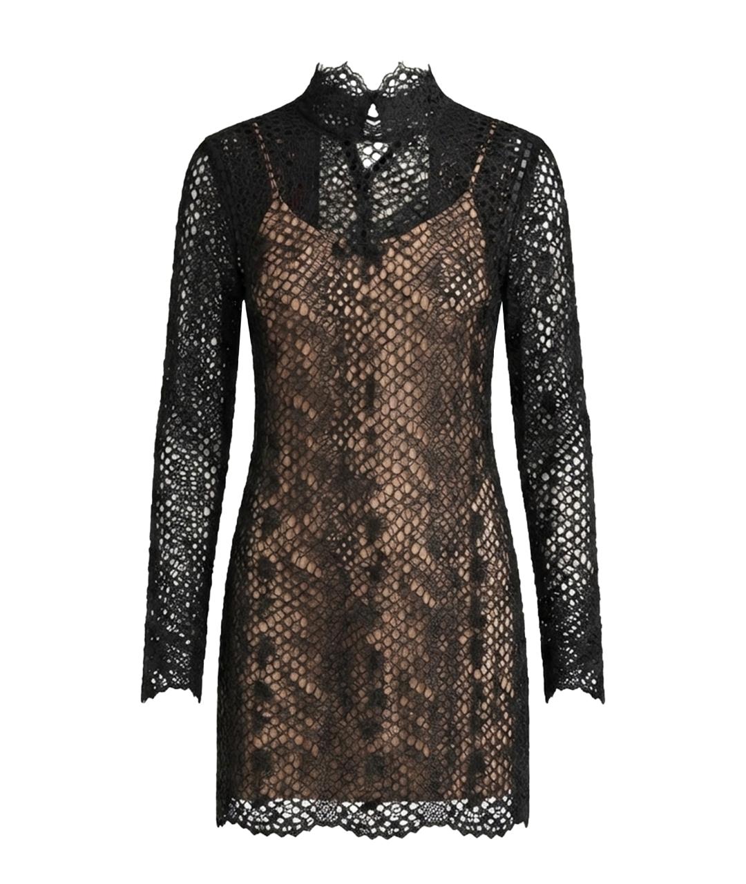 ALEXANDER WANG Черное полиэстеровое коктейльное платье, фото 1