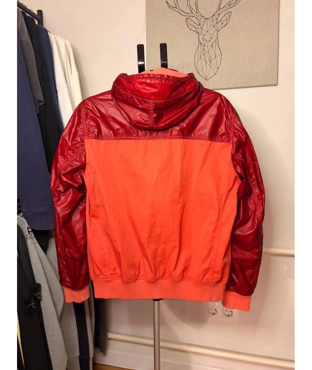 STONE ISLAND Красная хлопковая куртка, фото 2