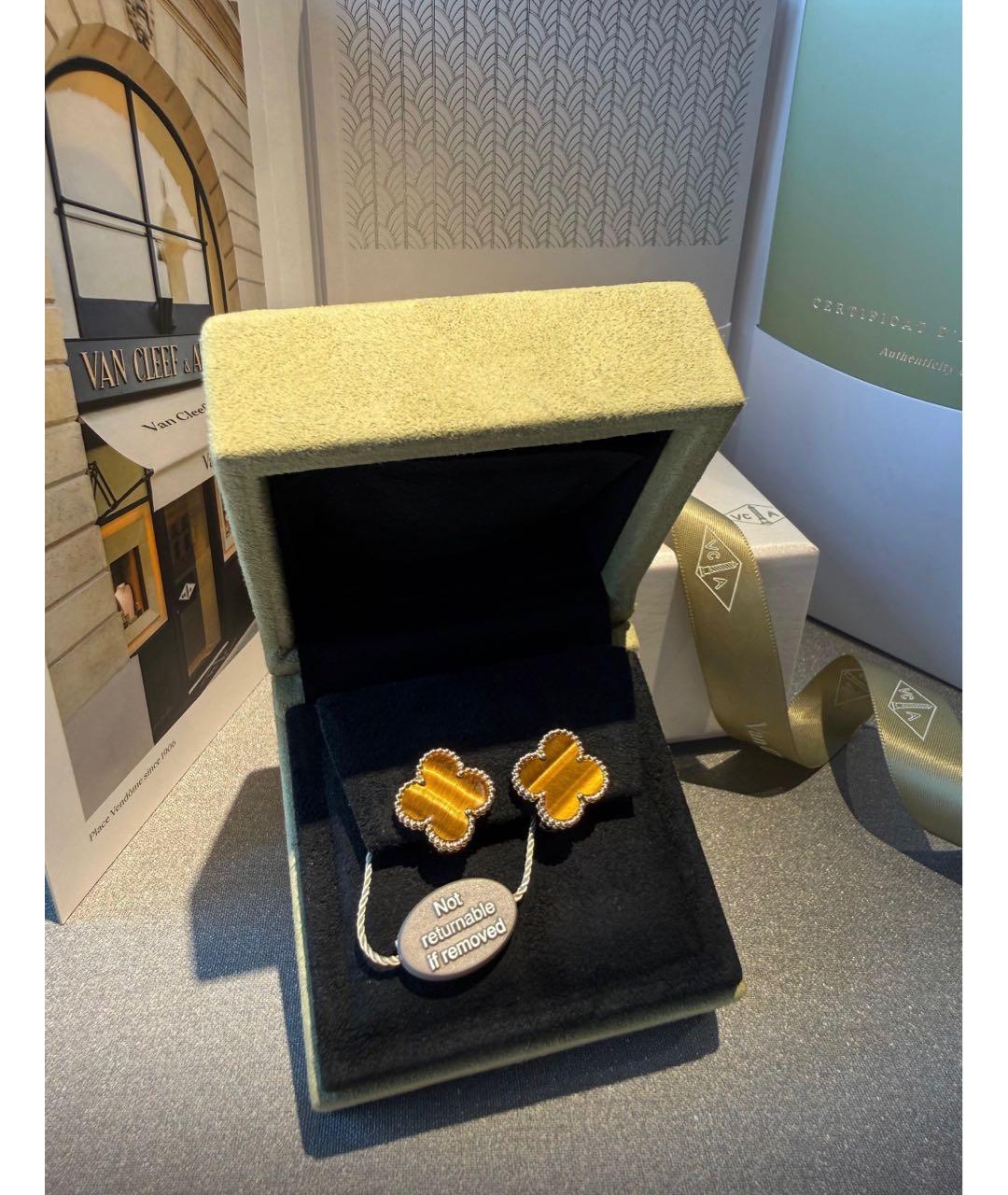 VAN CLEEF & ARPELS Белые серьги из белого золота, фото 3