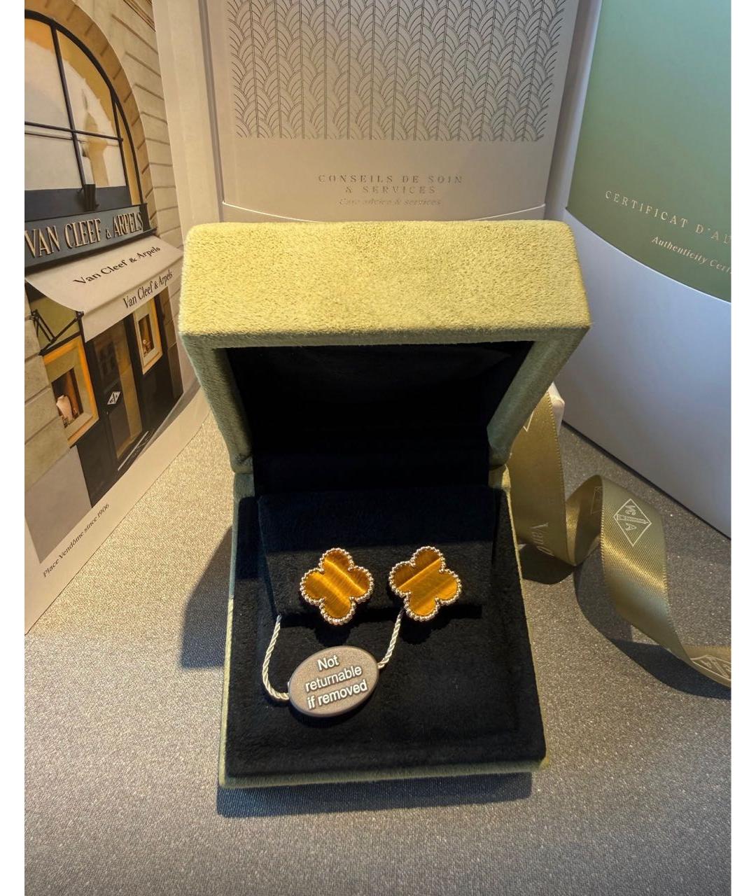 VAN CLEEF & ARPELS Белые серьги из белого золота, фото 2