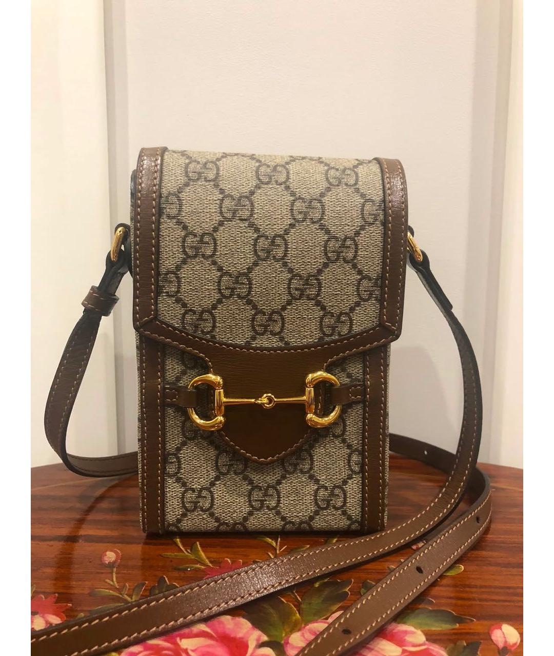 GUCCI Коричневая сумка через плечо, фото 5