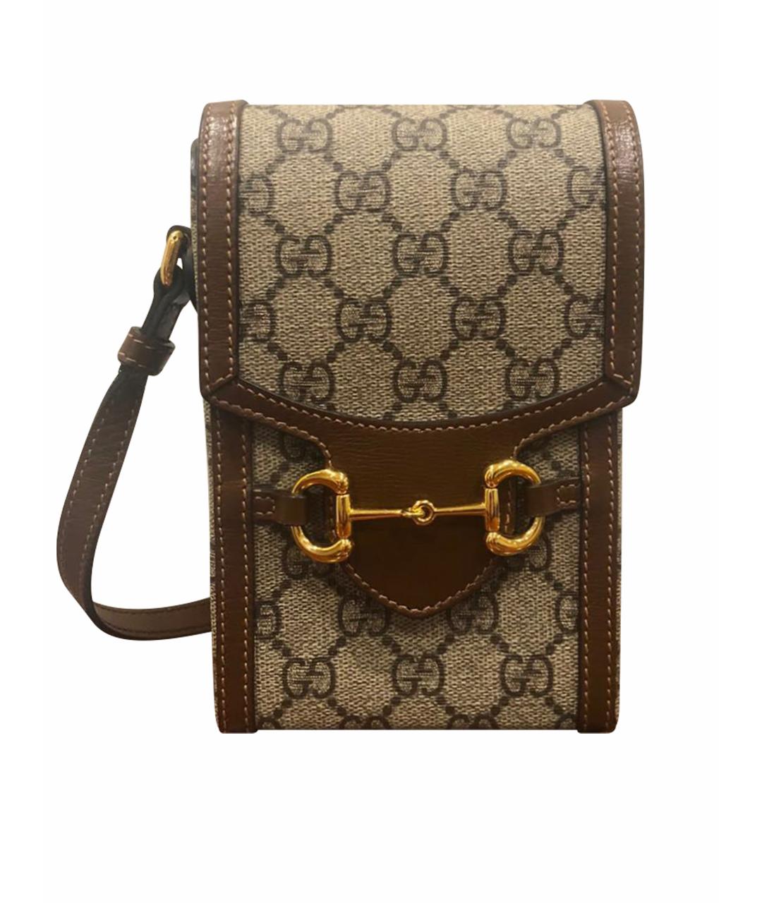 GUCCI Коричневая сумка через плечо, фото 1