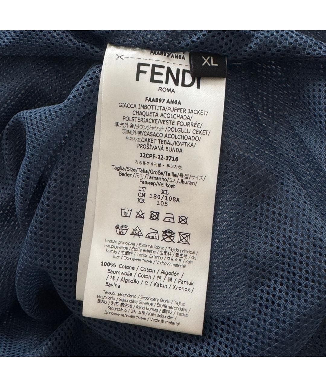 FENDI Синяя деним куртка, фото 3