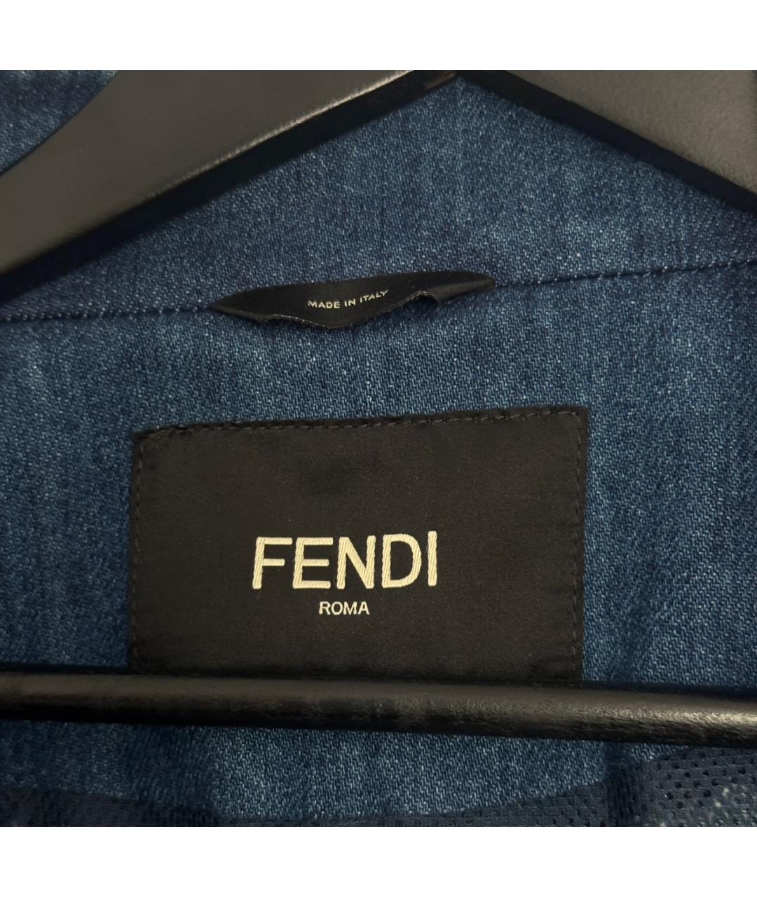 FENDI Синяя деним куртка, фото 6