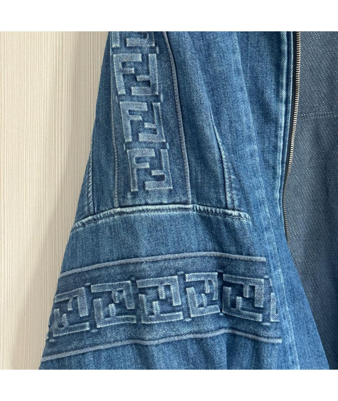 FENDI Синяя деним куртка, фото 7