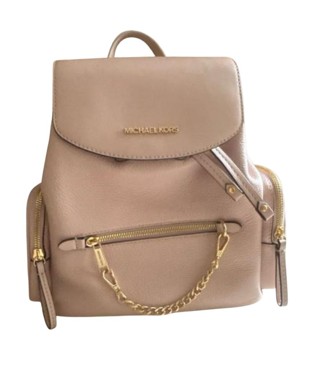 MICHAEL KORS Розовый кожаный рюкзак, фото 1