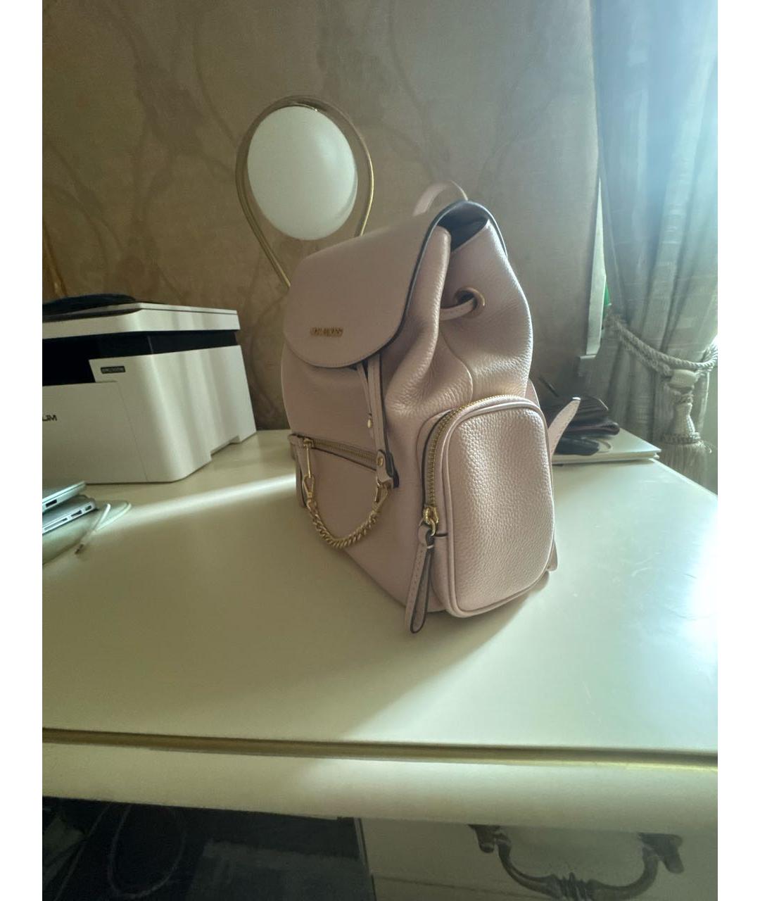 MICHAEL KORS Розовый кожаный рюкзак, фото 2