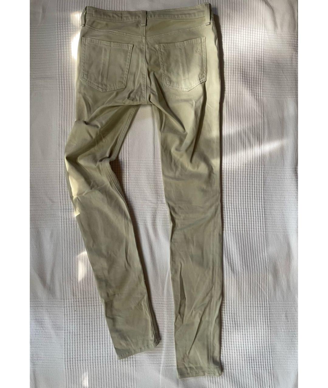 RAG & BONE Хлопковые брюки узкие, фото 2