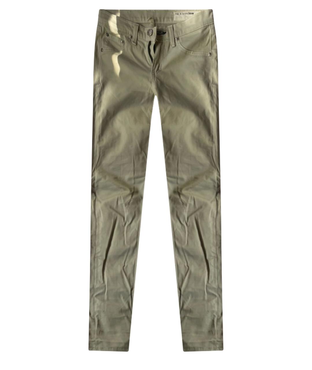 RAG & BONE Хлопковые брюки узкие, фото 1