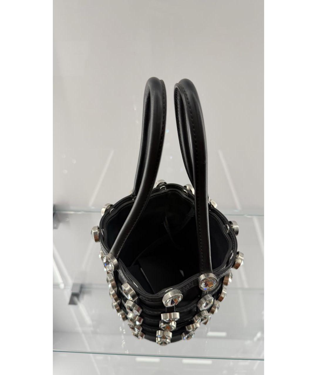 ALEXANDER WANG Черная кожаная сумка с короткими ручками, фото 4