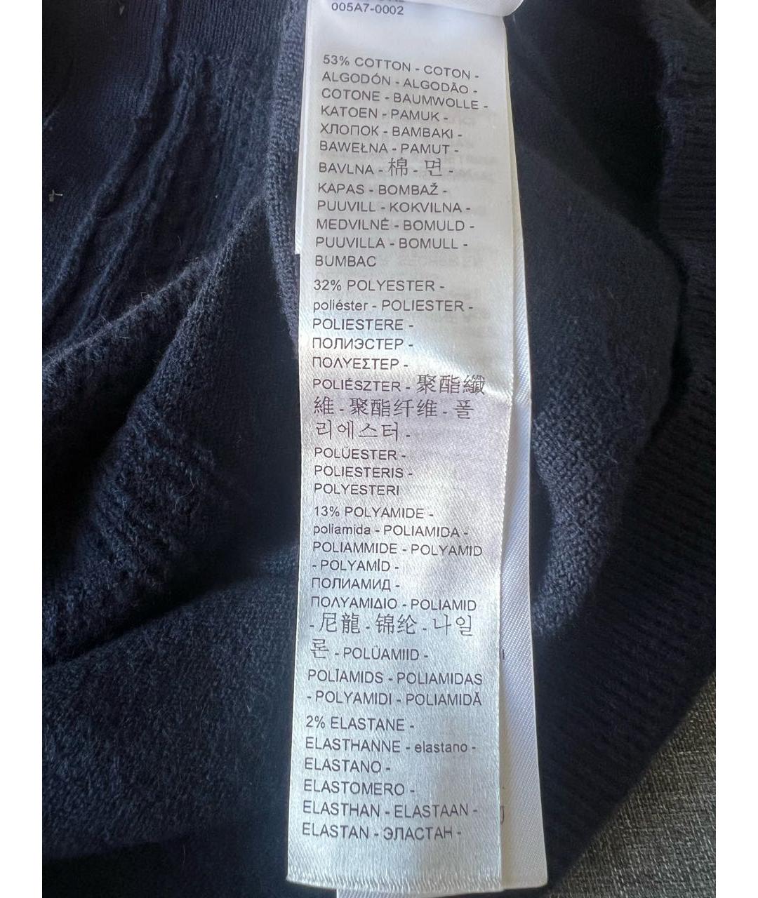 LEVI'S Темно-синяя хлопко-эластановая жилетка, фото 5